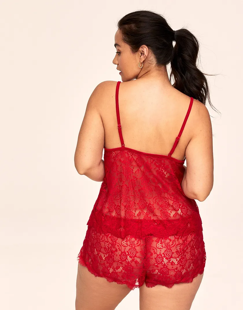 Reign Dark Red Plus lingerie bundle Model 6