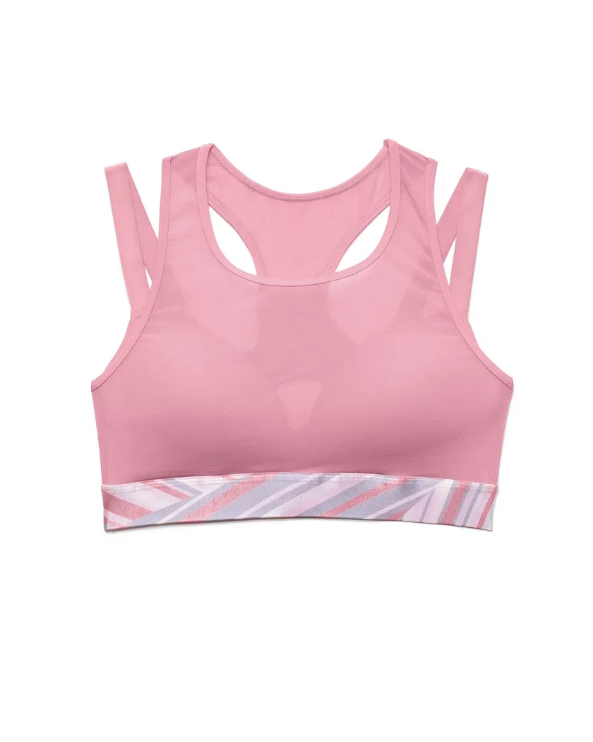 Micah Stripe Pink Contour activewear bundle Still 3