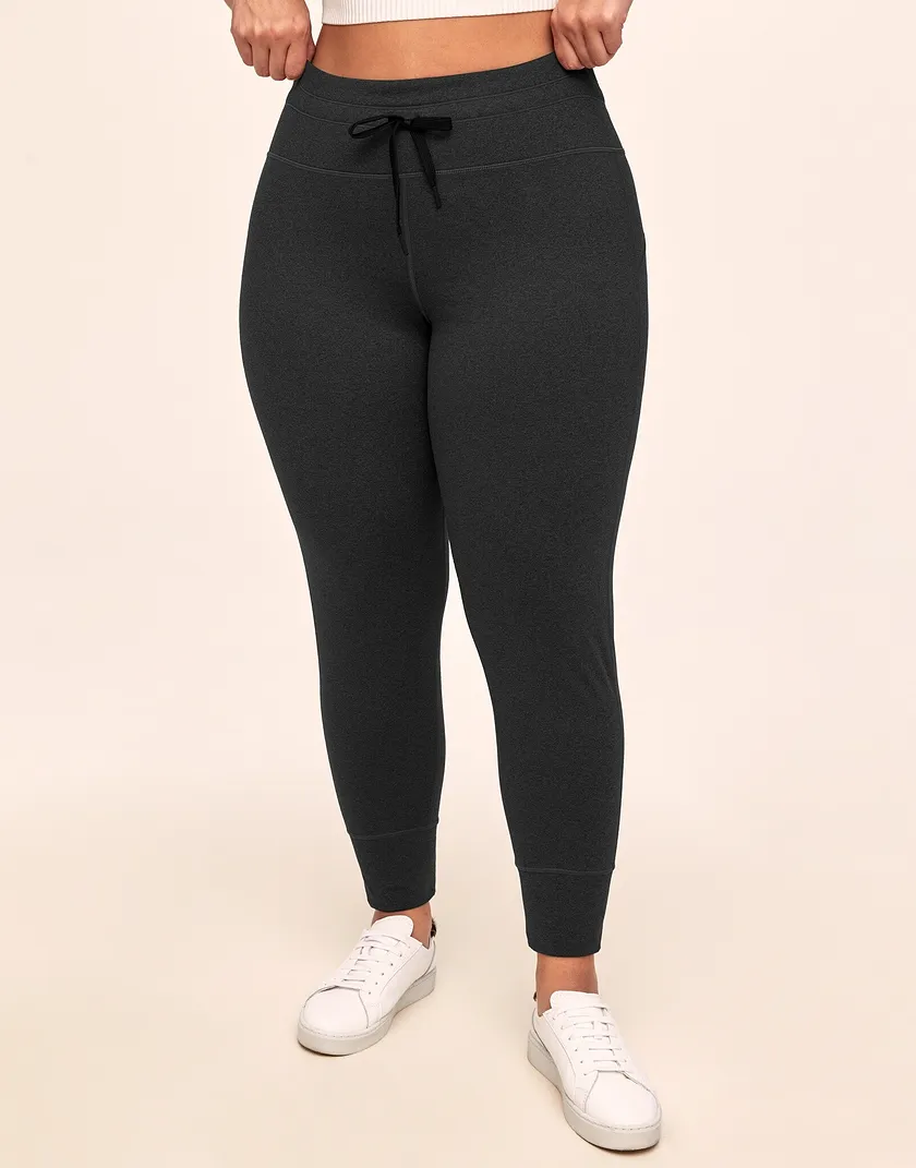 Fiona Fleece Lined Legging Black 2 Plus activewear bundle Model 1