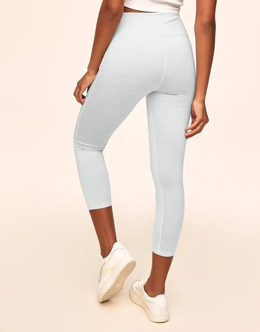 Haley Cozy Heather 7/8 White legwear bundle Model 6