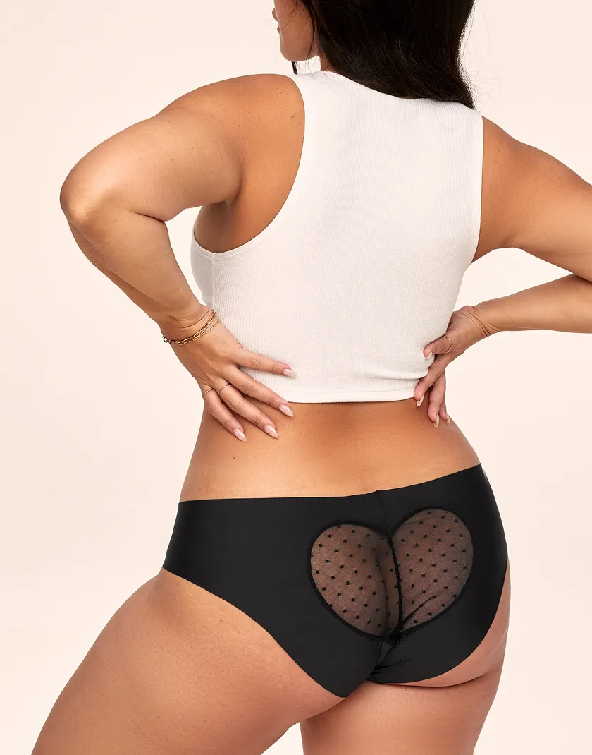 Claire Hipster Black Plus panty bundle Model 2