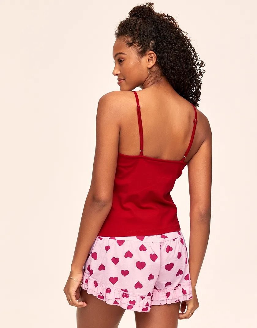 Janell Dark Red sleepwear bundle Model 4