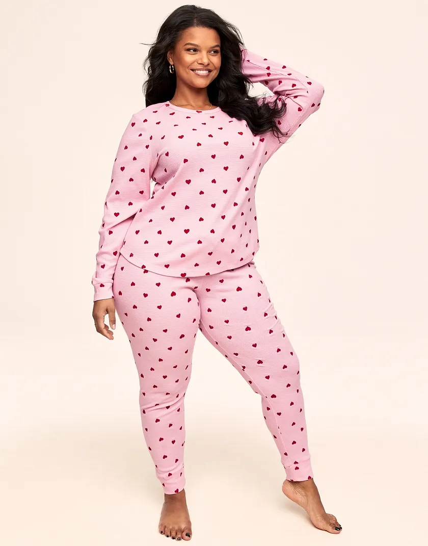 Muriel Heart Pink Plus sleepwear bundle Model 1