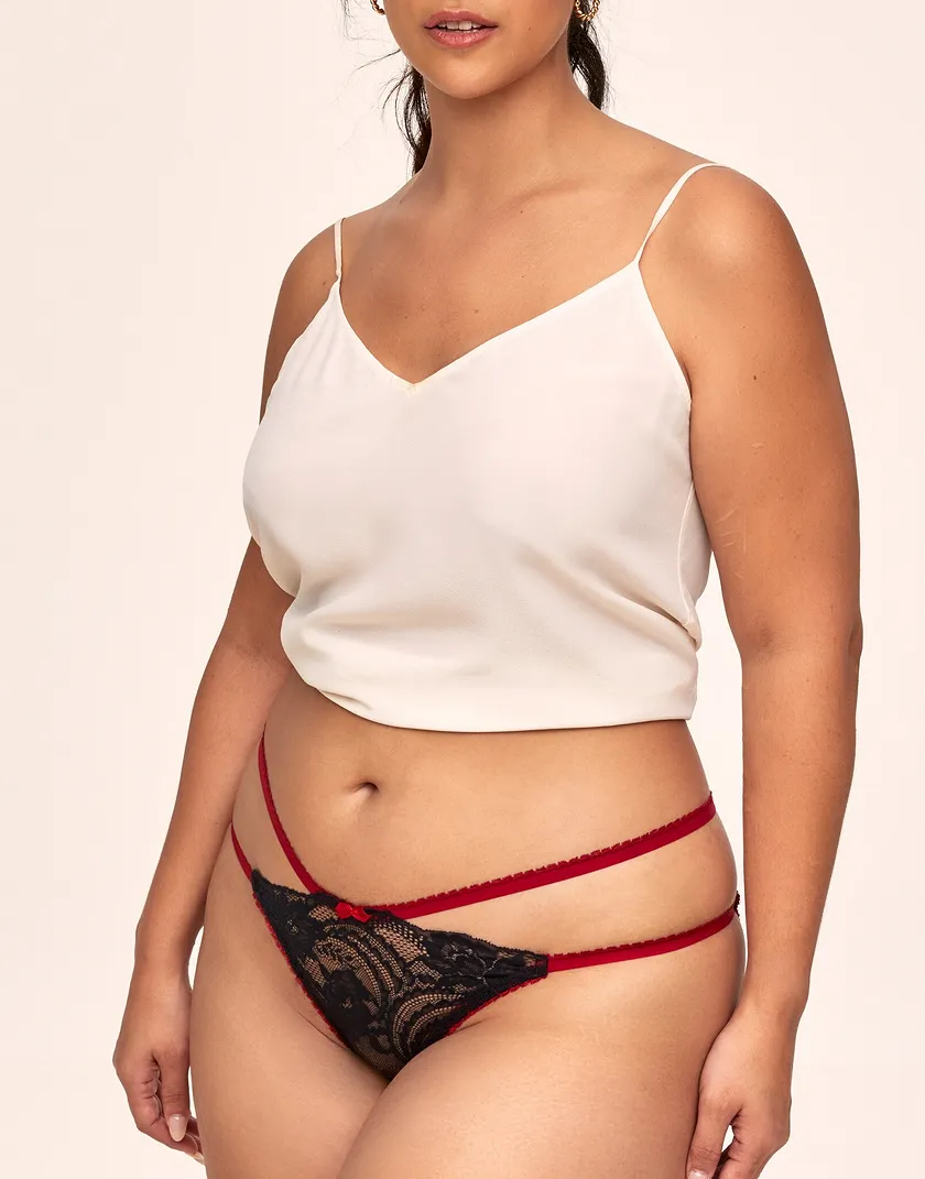 Camylla Crotchless Black Plus panty bundle Model 5