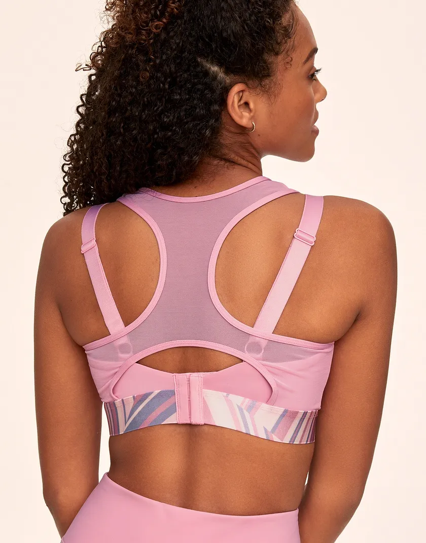 Micah Stripe Pink Contour activewear bundle Model 6