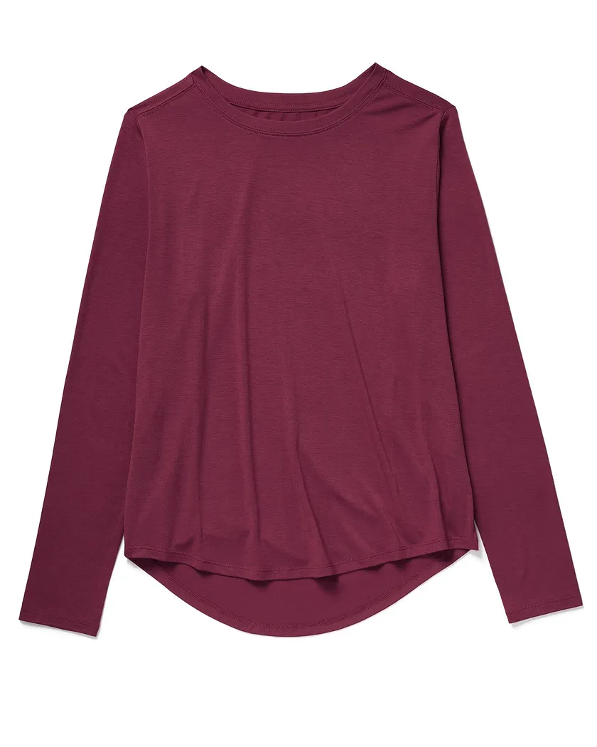 Molly Longsleeve Dark Red lounge bundle Still 3