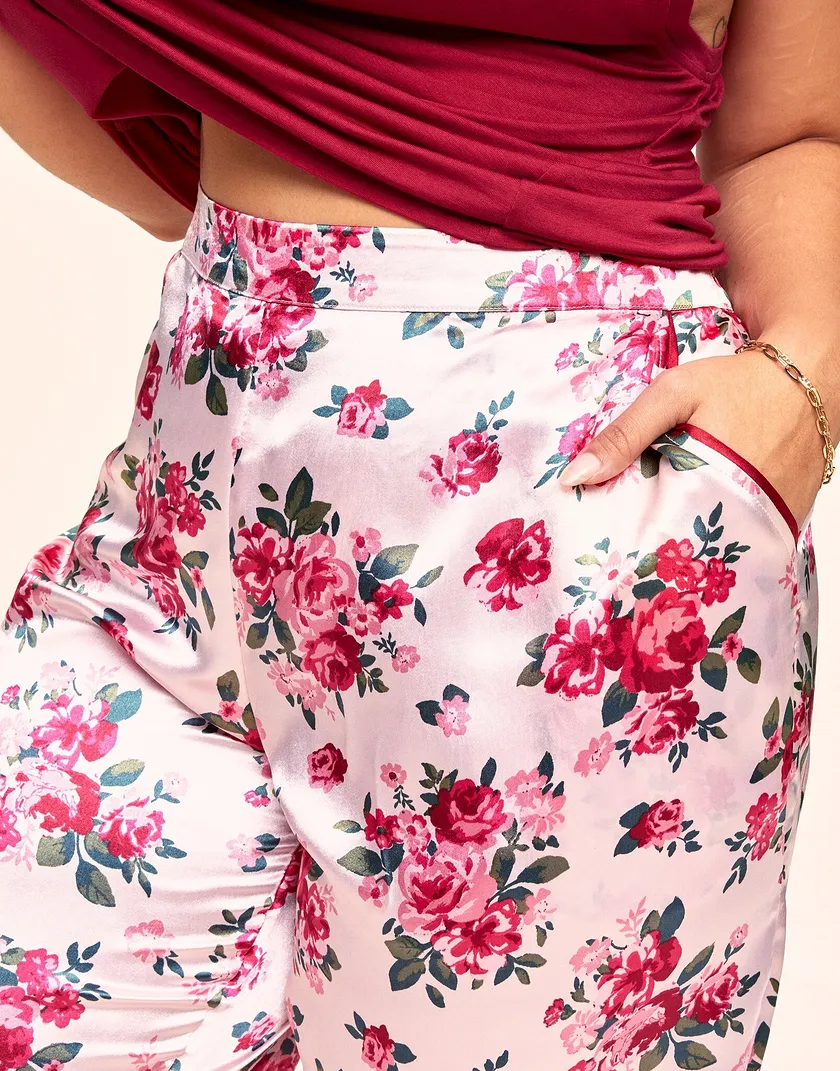 Alania Dark Red Plus sleepwear bundle Model 5