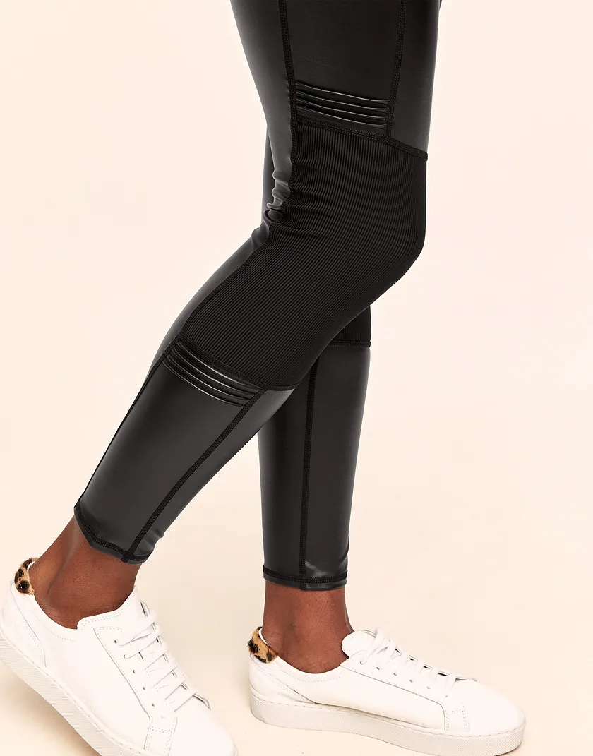 Lucy Novelty Leatherette Legging Black legwear bundle Model 3