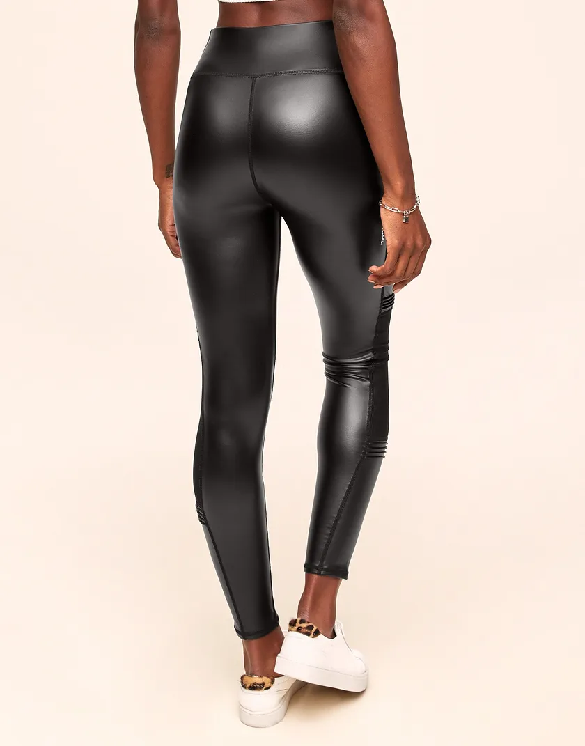 Lucy Novelty Leatherette Legging Black legwear bundle Model 4
