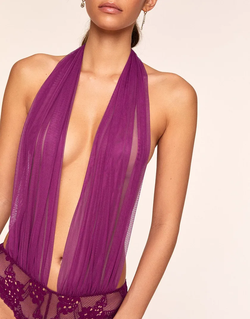 Delila Dark Purple lingerie bundle Model 5