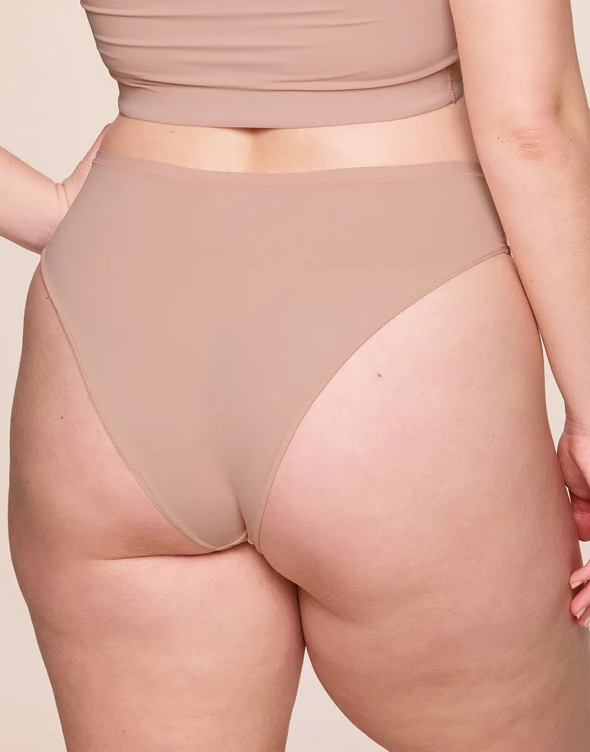 Mindy Midi Brief Medium Pink Plus panty bundle Model 1