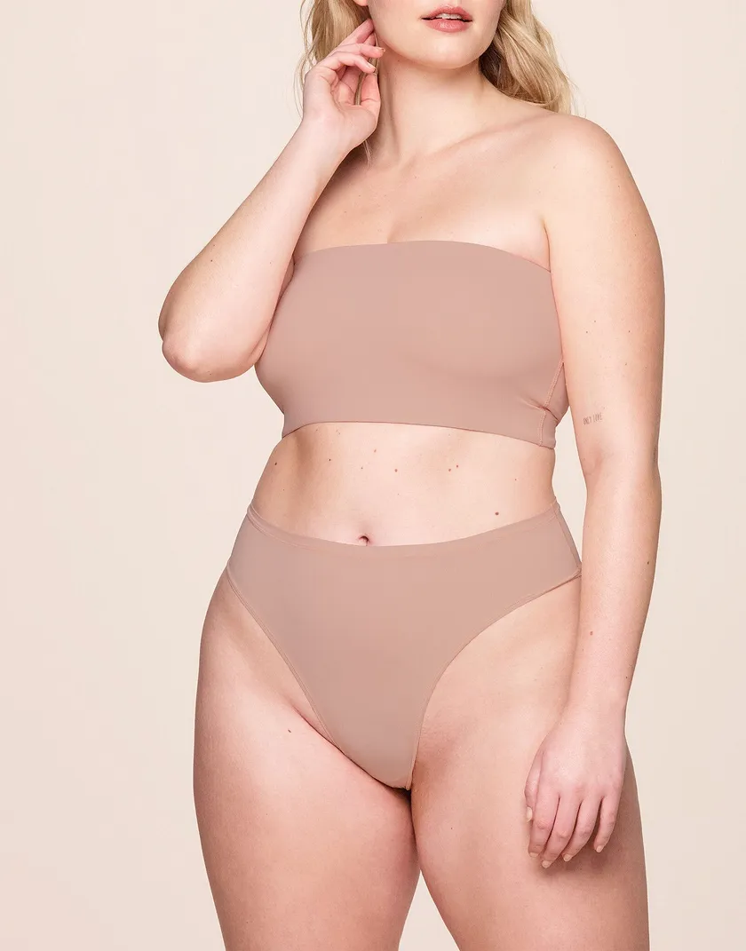 Mindy Midi Brief Medium Pink Plus panty bundle Model 5