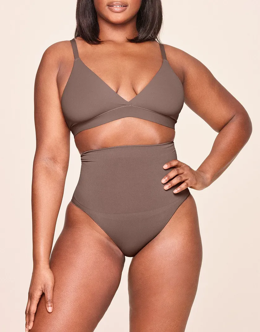 Jenn Dark Brown Plus Unlined bra bundle Model 2