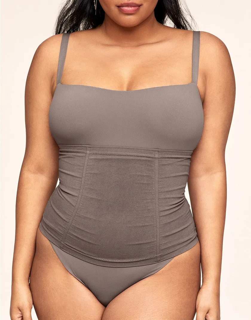 Mila Dark Brown Plus Unlined lingerie bundle Model 1