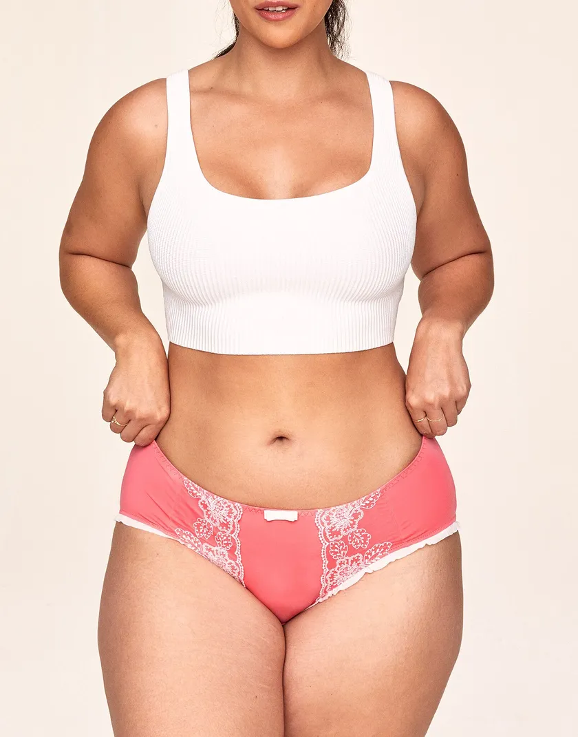 Khloe Hipster Medium Pink Plus panty bundle Model 1