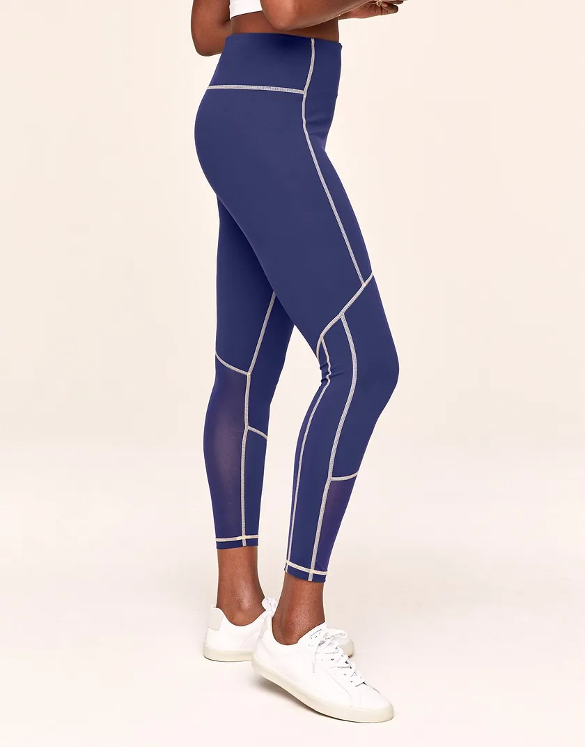 Cora Cozy Ventilation 7/8 Blue activewear bundle Model 6