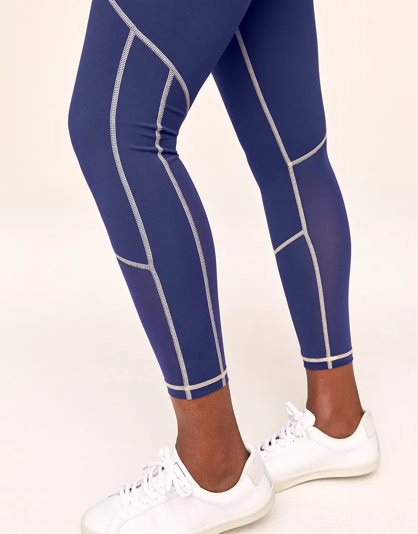 Cora Cozy Ventilation 7/8 Blue activewear bundle Model 4