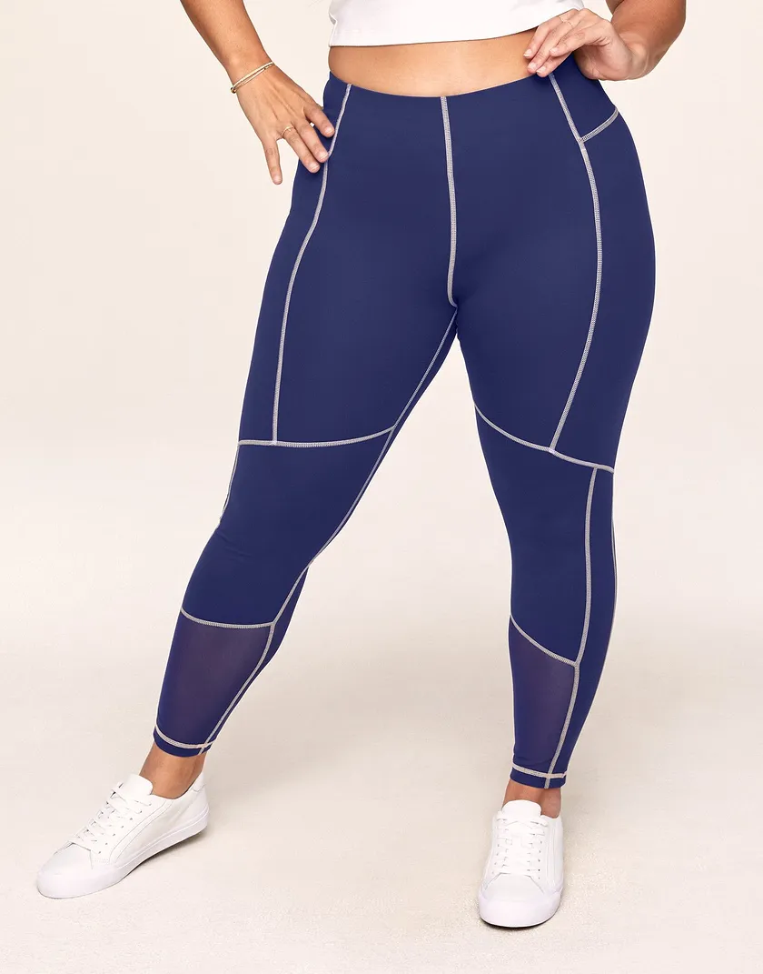 Cora Cozy Ventilation 7/8 Blue Plus activewear bundle Model 2