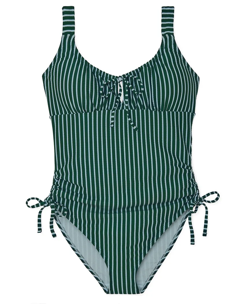 Natasha Stripe Green Plus Lightly Lined swimwear bundle Still 2