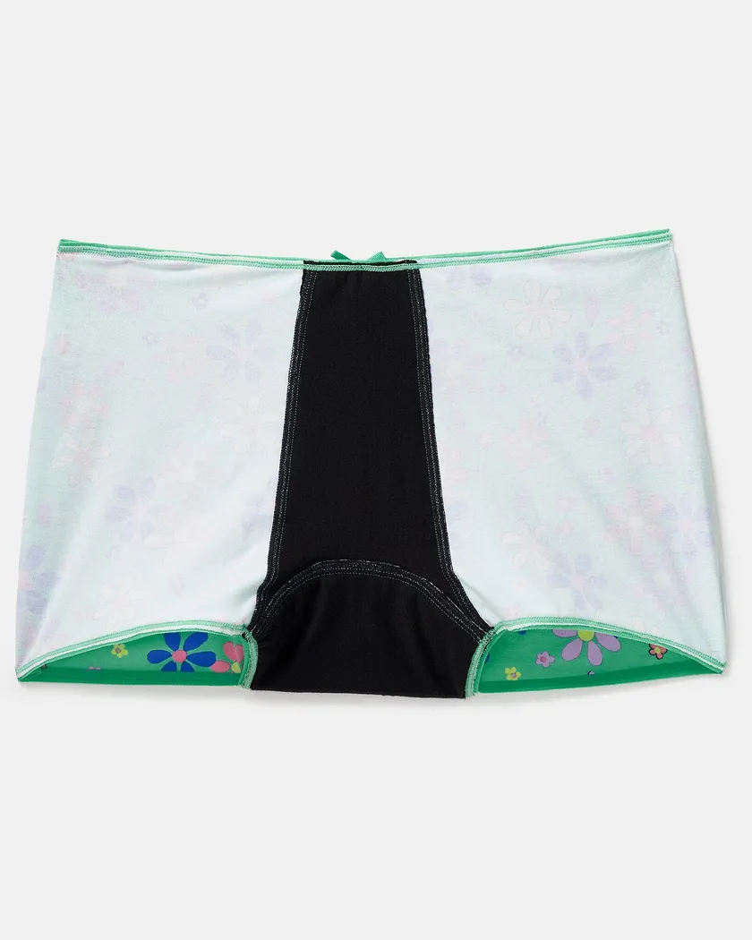 Aidan Shortie Floral Green panty bundle Still 2