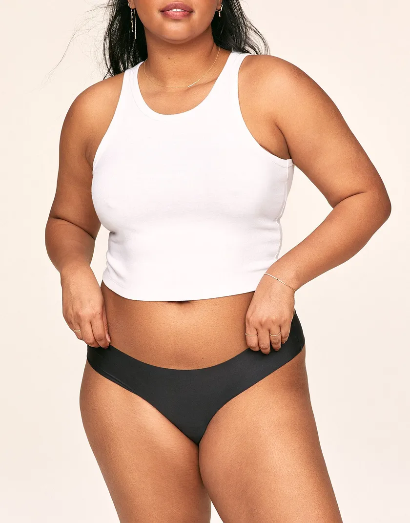 Annie Thong Black Plus panty bundle Model 5