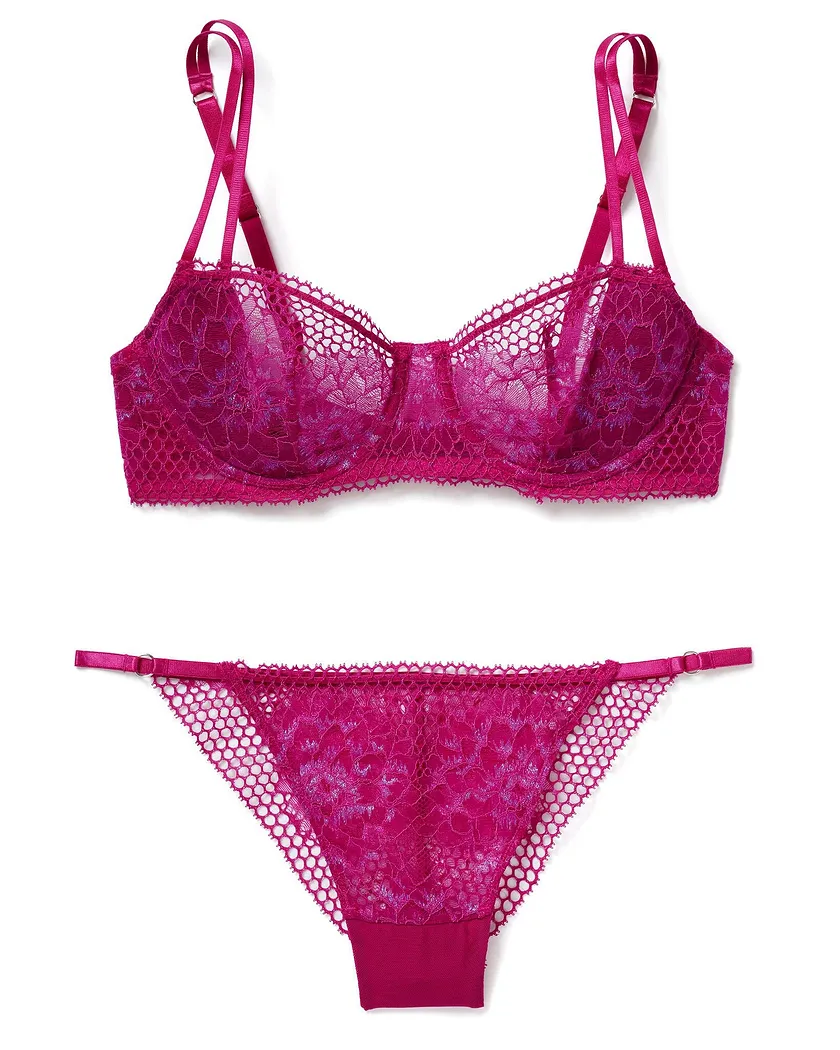 Evah Dark Pink 2 Unlined bra bundle Still 2