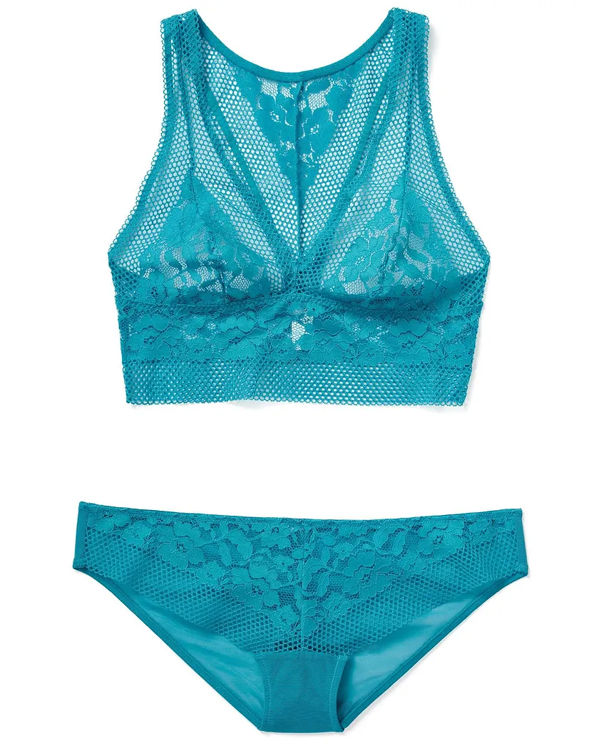 Jamie Medium Blue 2 Unlined bra bundle Still 2