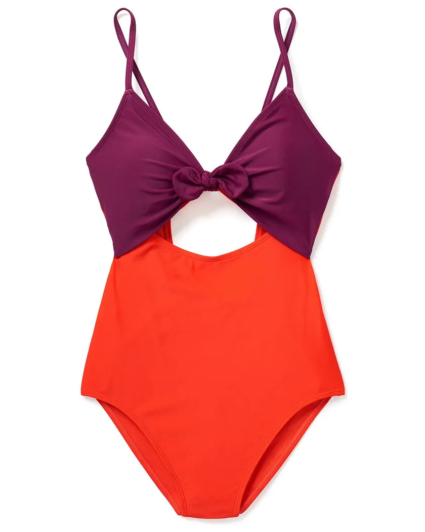 Portia Dark Red Lightly Lined swimwear bundle Still 2