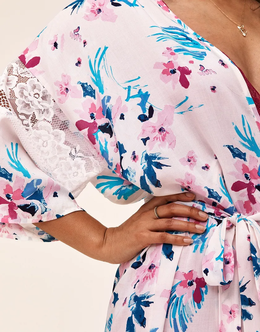 Desirae Floral Pink sleepwear bundle Model 4