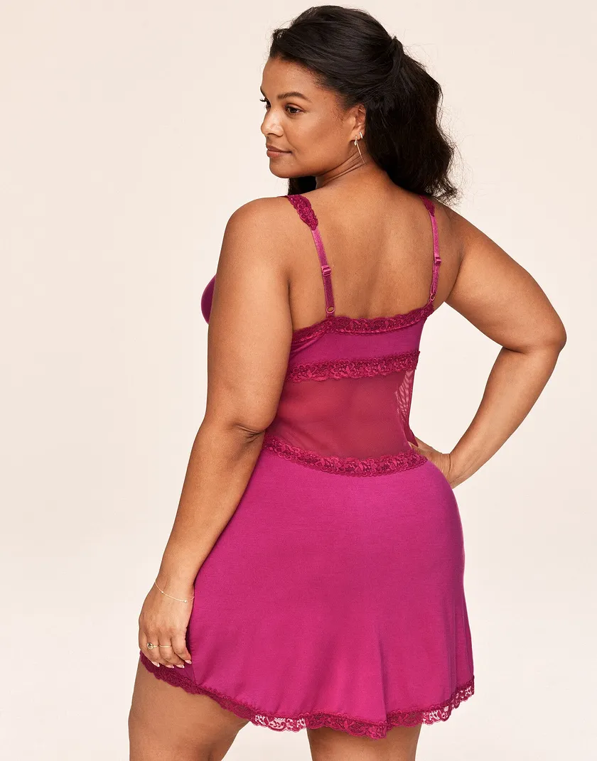 Primrosa Dark Pink 2 Plus sleepwear bundle Model 6
