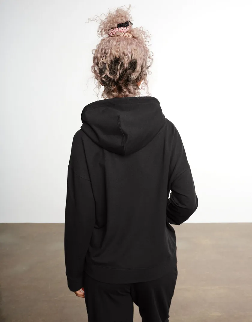 Chill Hoodie Black athleisure bundle Model 4