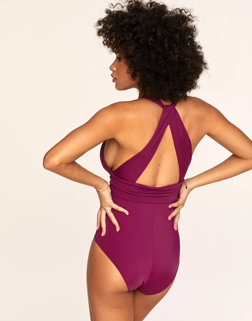 Monroe Dark Purple Contour swimwear bundle Model 6