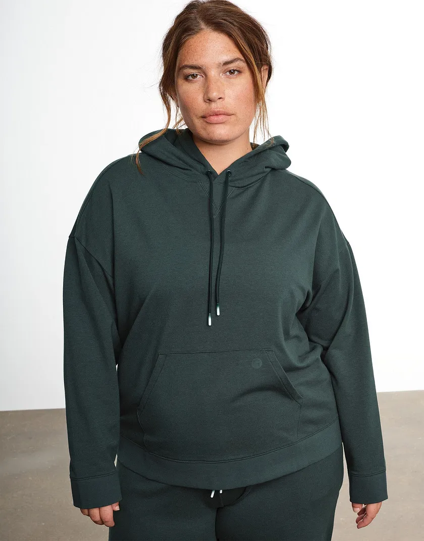 Chill Hoodie Dark Green Plus athleisure bundle Model 2
