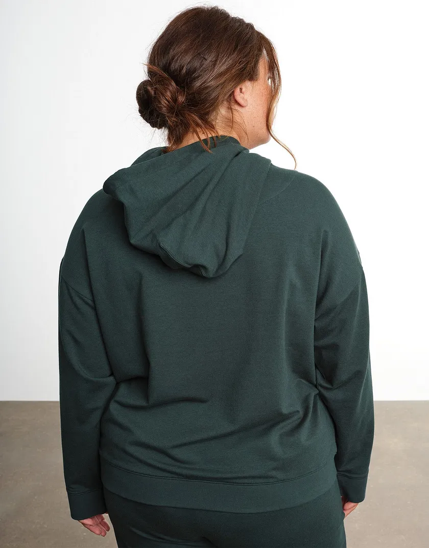 Chill Hoodie Dark Green Plus athleisure bundle Model 5