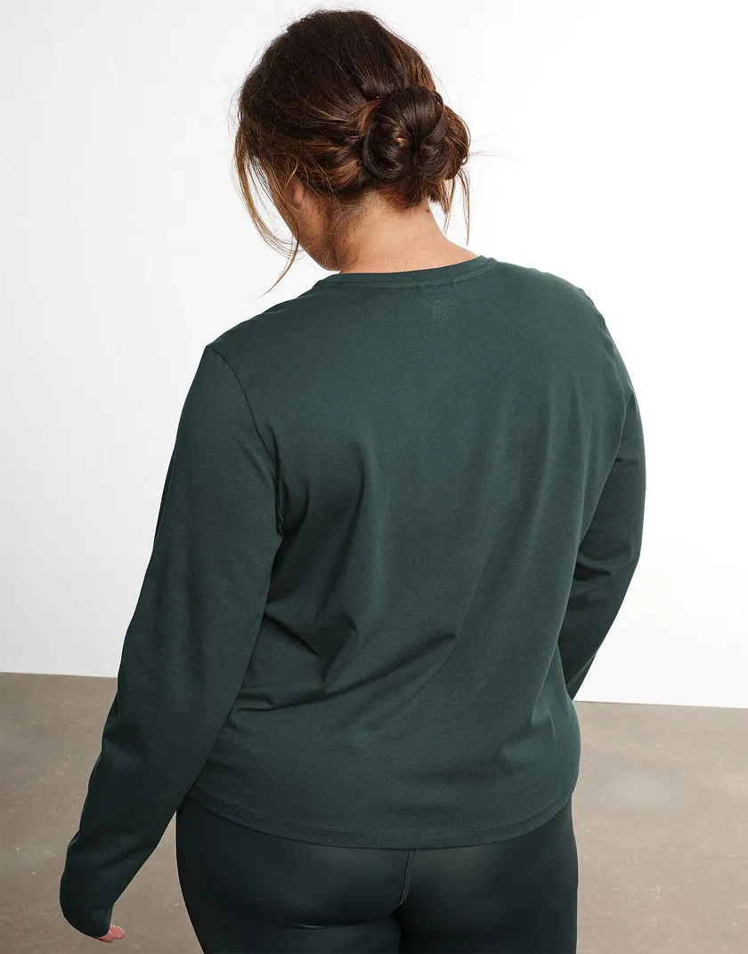 Live BF Long Sleeve Dark Green Plus athleisure bundle Model 6