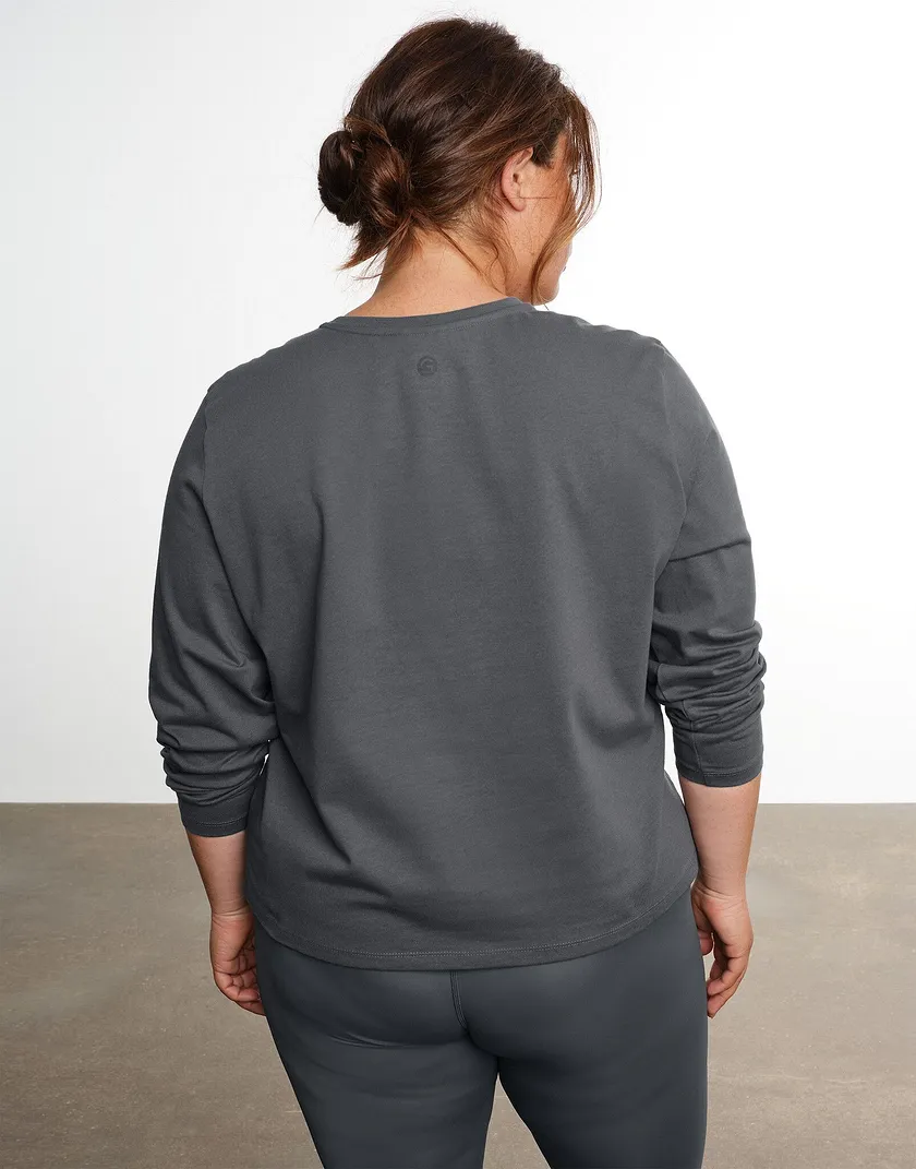 Live BF Long Sleeve Gray Plus athleisure bundle Model 5