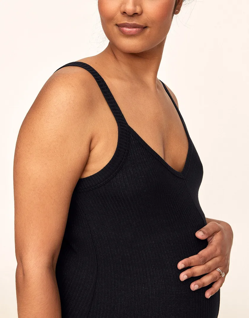 Anytime Strappy Dress Black sleepwear bundle Model 2