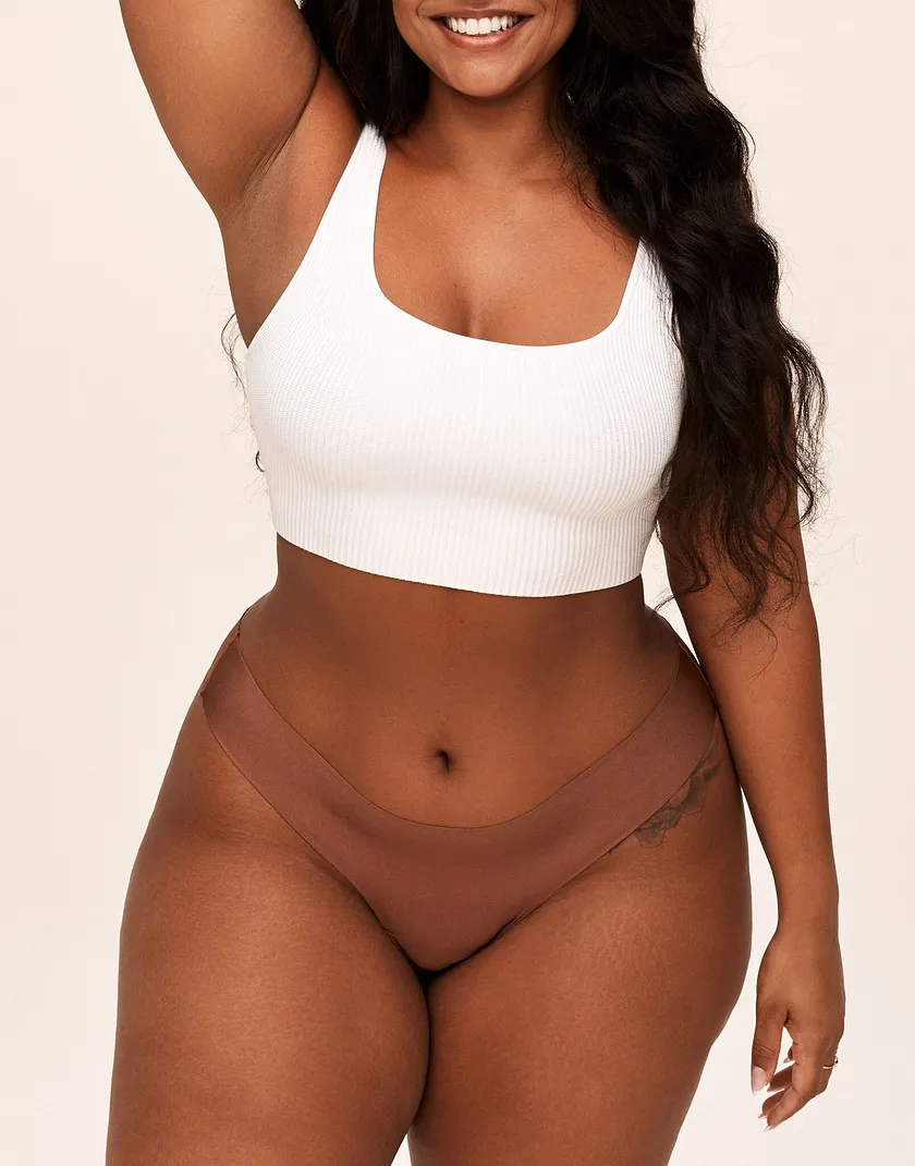 Annie Thong Dark Brown Plus panty bundle Model 2