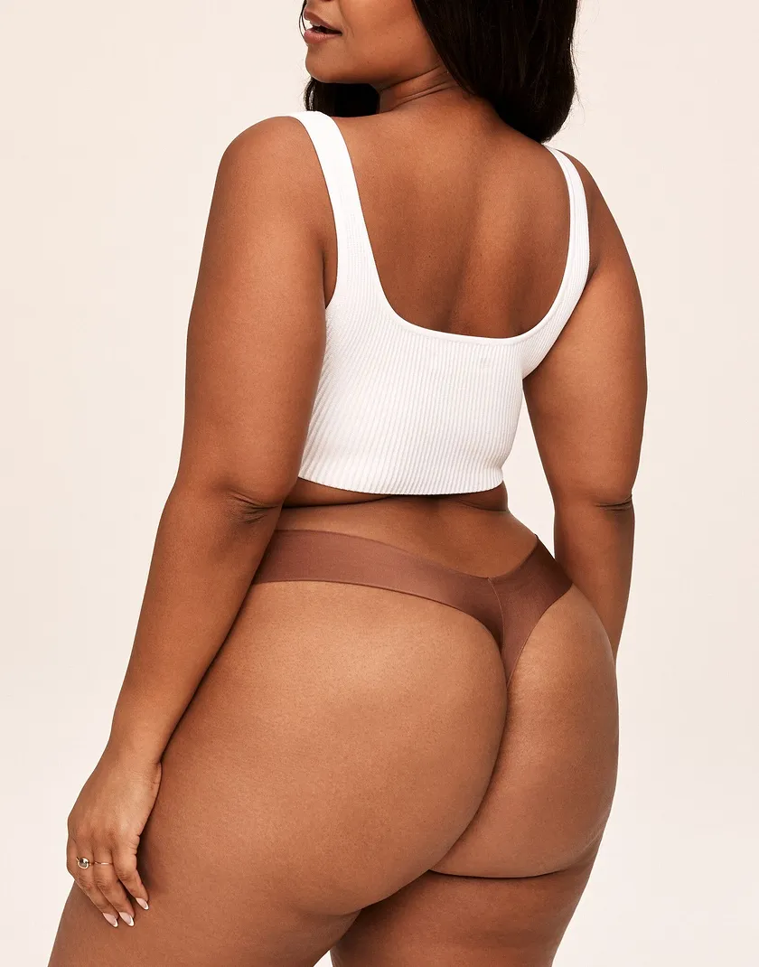 Annie Thong Dark Brown Plus panty bundle Model 5