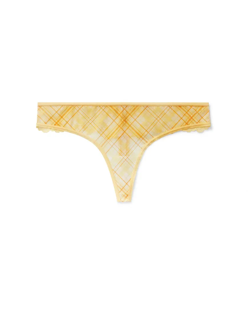 Nikki Thong Plaid Yellow panty bundle Still 3