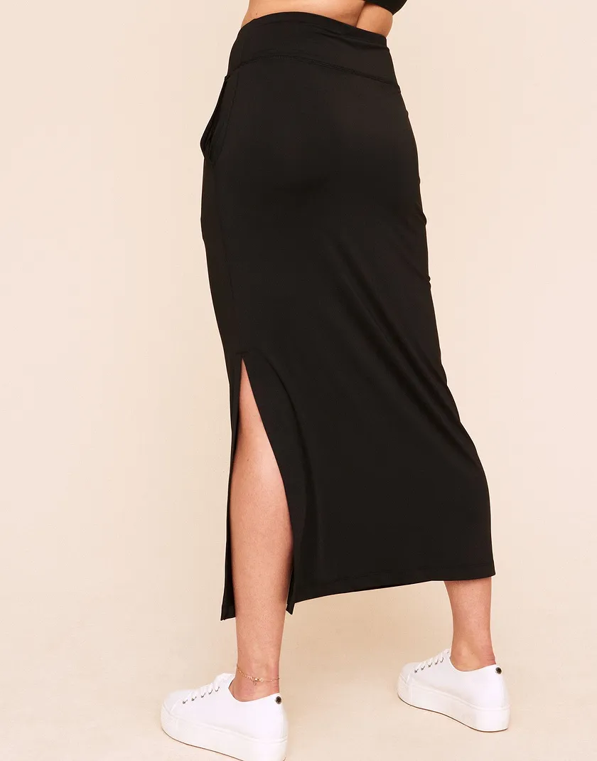 Sidney Skirt Black legwear bundle Model 6