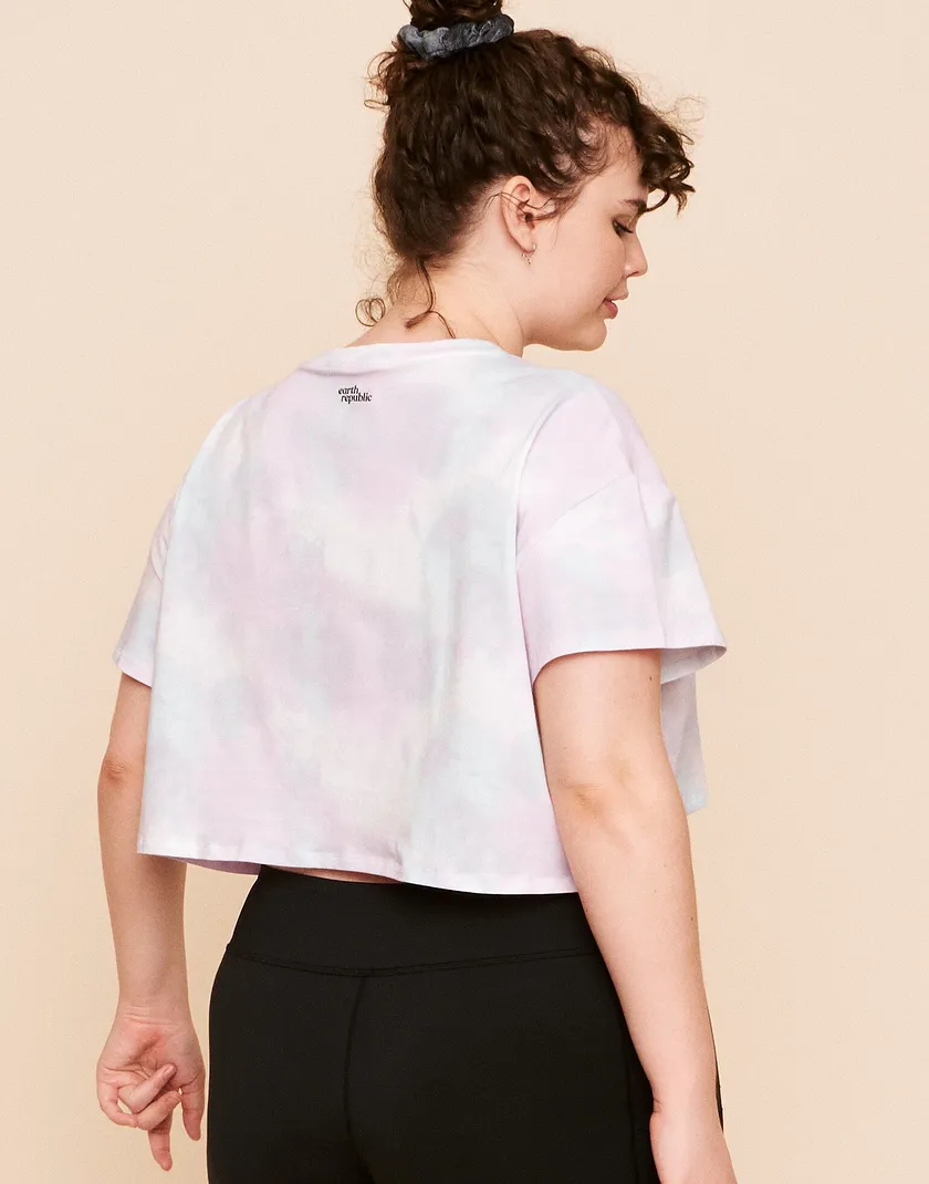 Austyn Top Tie Dye Pink Plus activewear bundle Model 5