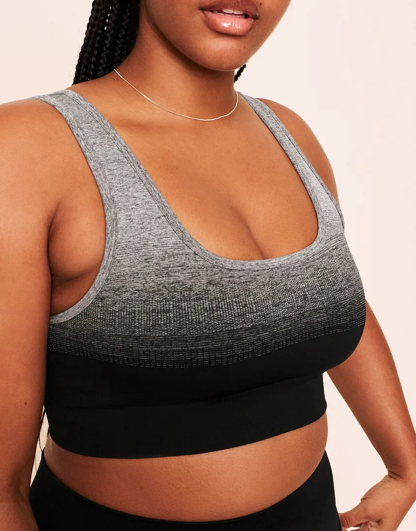 Maeve Ombre Sports Bra Black Plus Contour activewear bundle Model 5