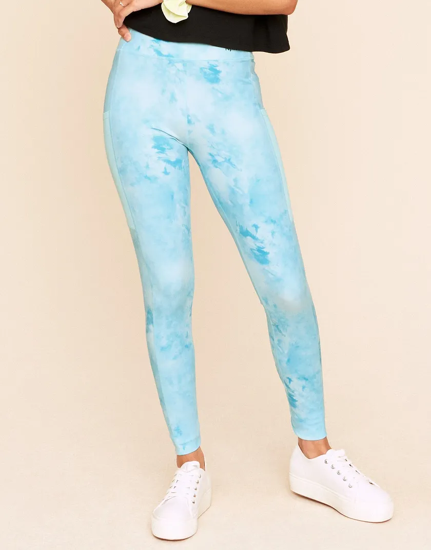 Emberly Watercolor Blue activewear bundle Model 1