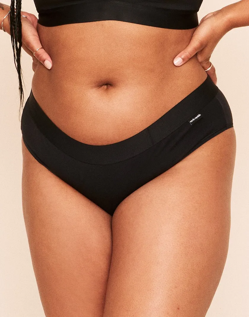 Harper Cotton Shortie Black Plus panty bundle Model 5