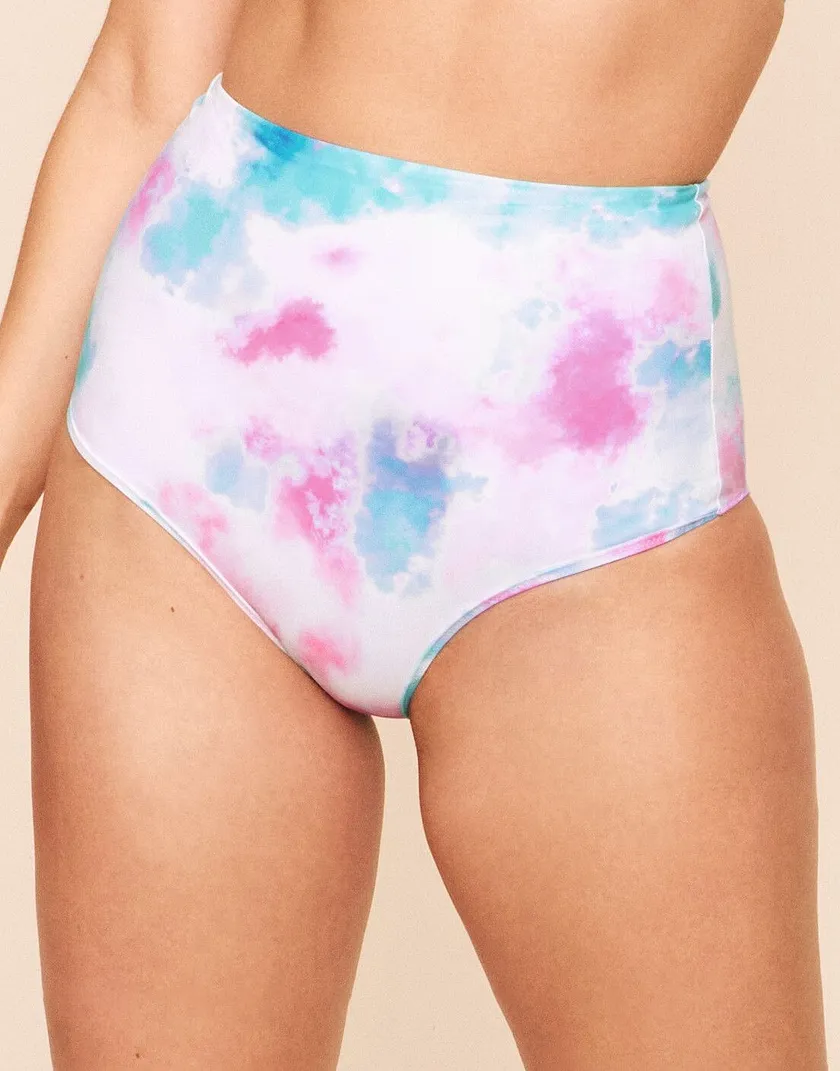 Vivian Reversible High Waist Bottom Tie Dye Purple swimwear bundle Model 4