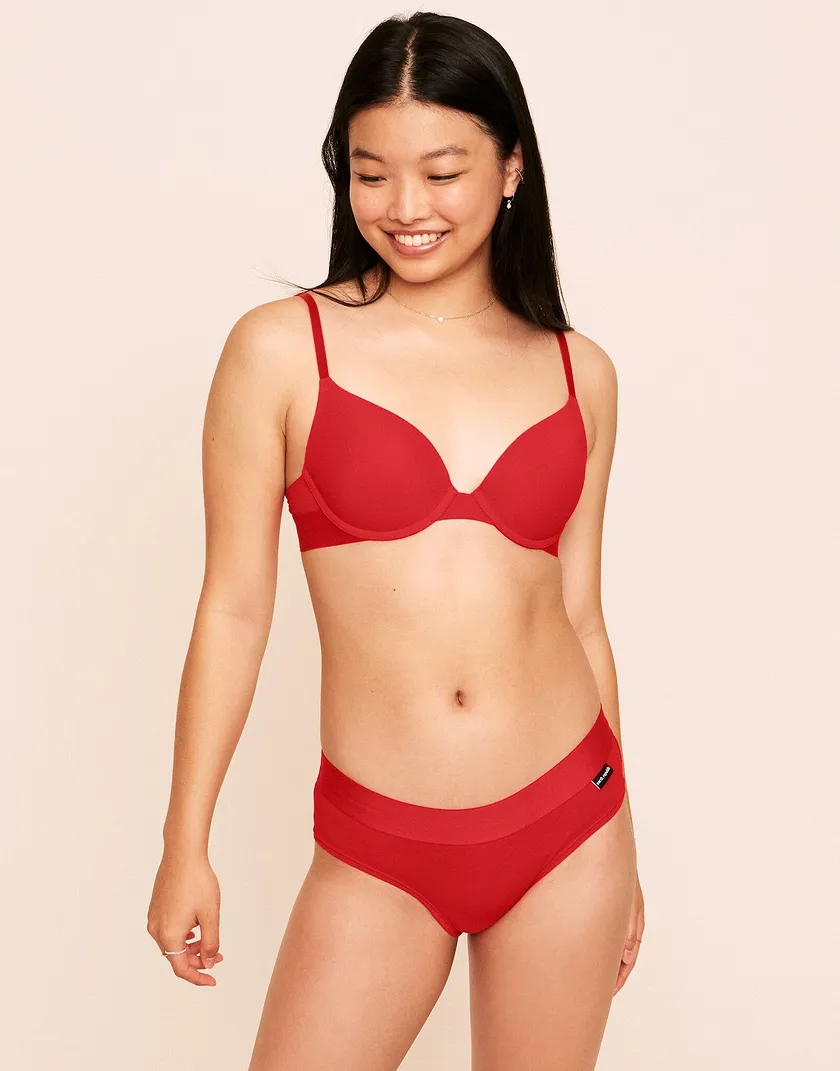 Hayden Cotton Hipster Dark Red panty bundle Model 6