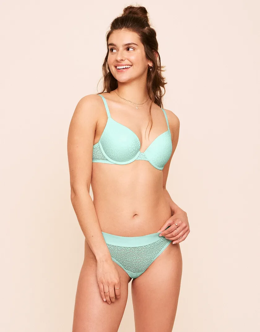Ariya Lace Thong Light Green panty bundle Model 4