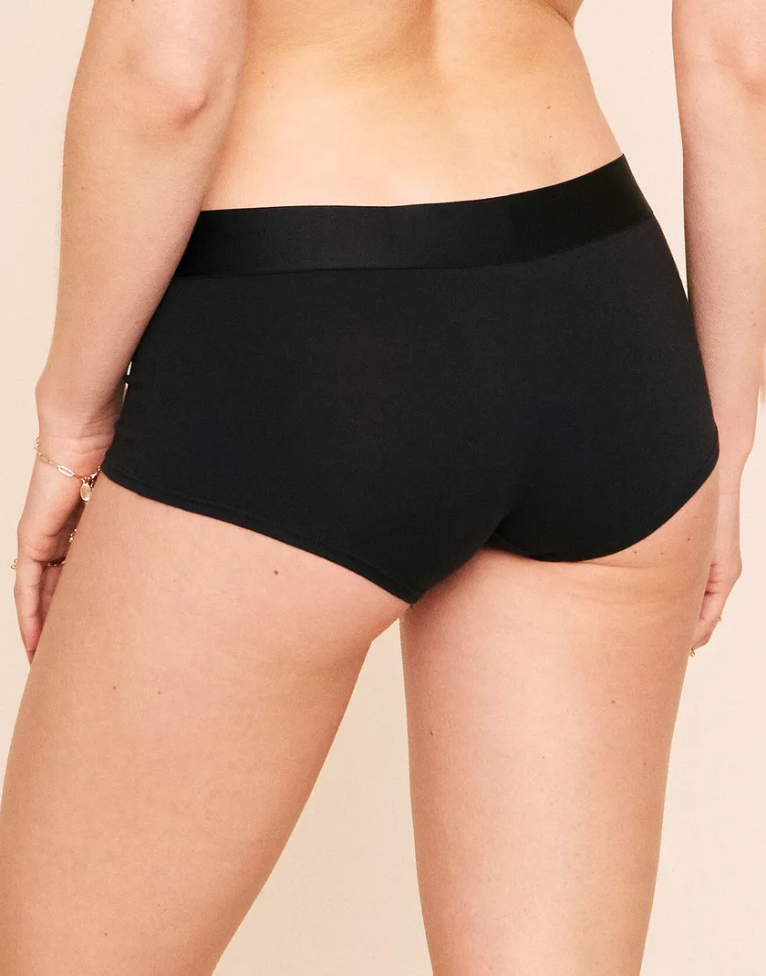 Harper Cotton Shortie Black panty bundle Model 4