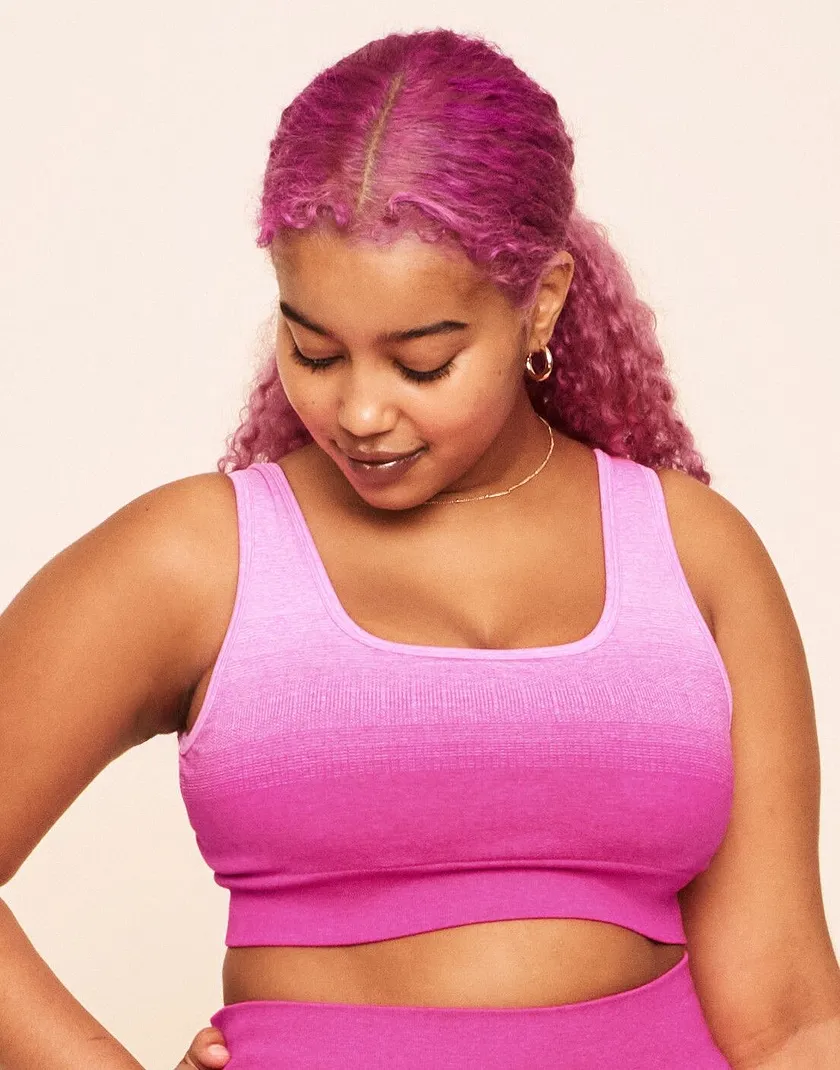 Maeve Ombre Sports Bra Pink Plus Contour activewear bundle Model 5